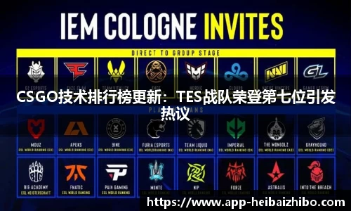 CSGO技术排行榜更新：TES战队荣登第七位引发热议